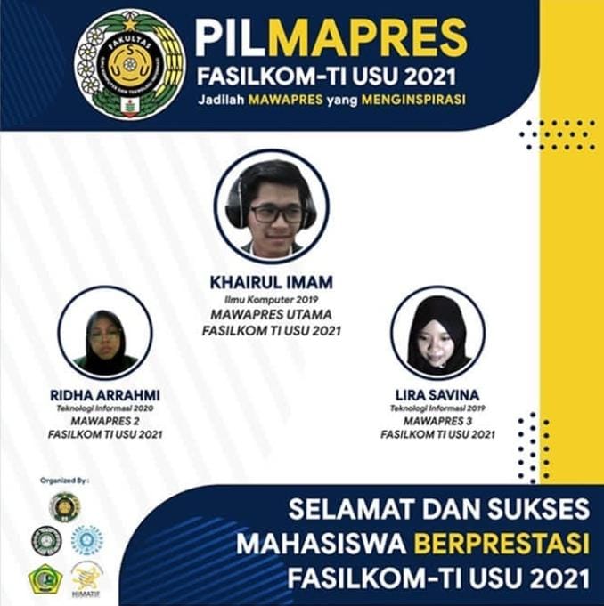FASILKOM-TI Kukuhkan Khairul Imam Jadi Mahasiswa Berprestasi Utama di Kontestasi PILMAPRES