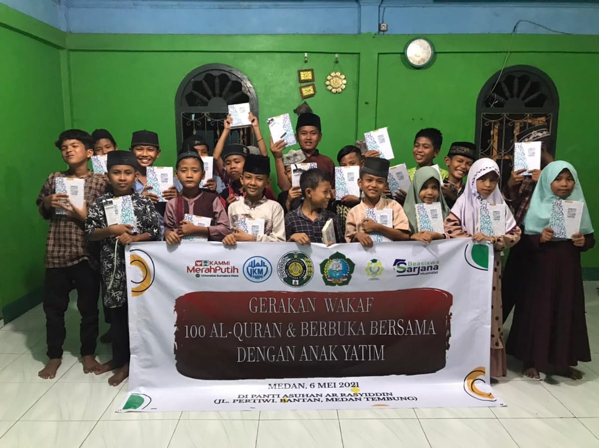 Akhir Ramadhan, KAMMI MP USU Adakan Kegiatan Tebar Senyuman Bersama Yatim