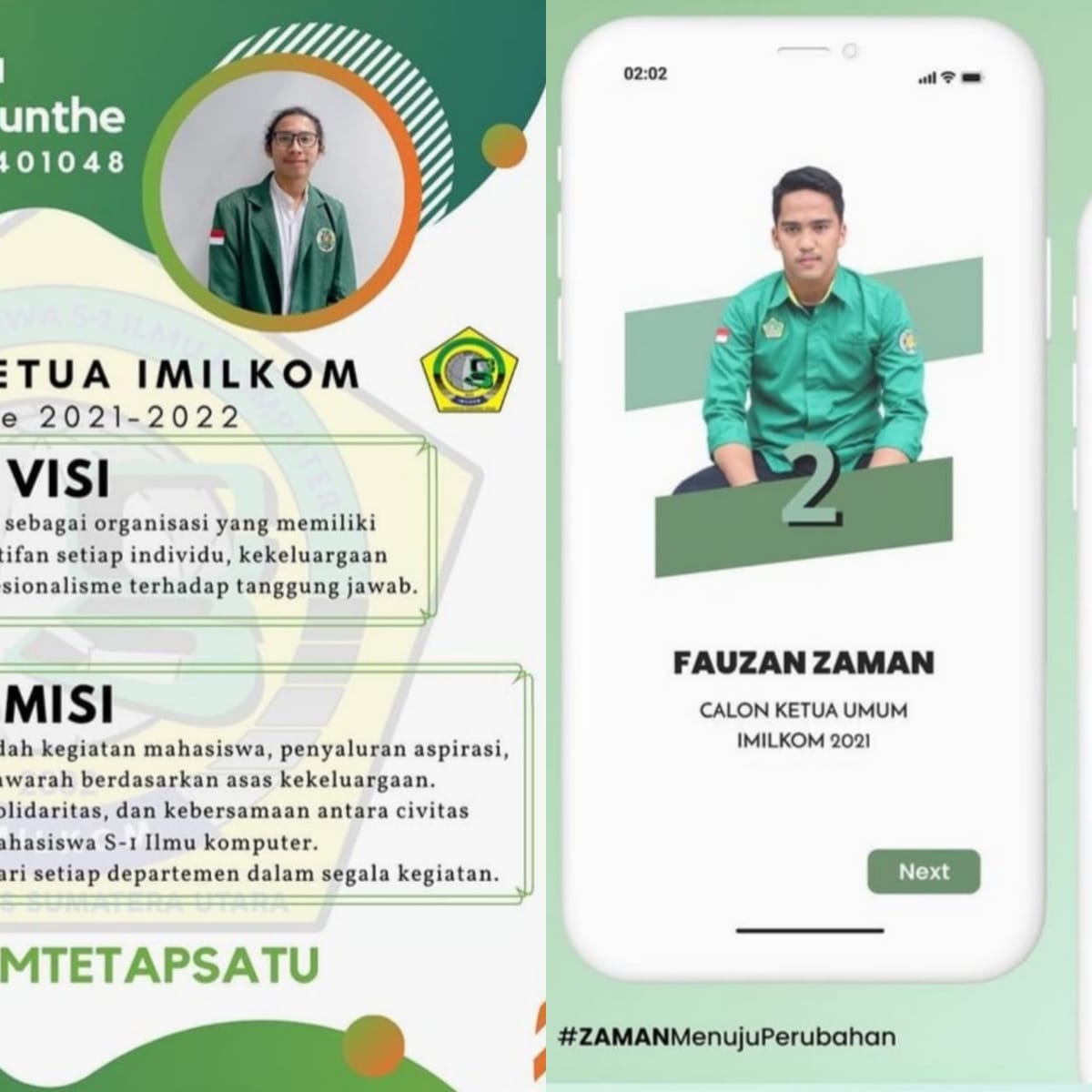 Mengenal Calon Ketua baru IMILKOM 2021