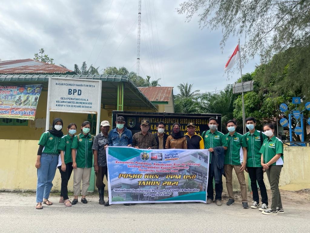 Menilik Program KKN di Pematang Kuala,  “Corona VS Demam Berdarah Dengue, Kenali Bedanya"