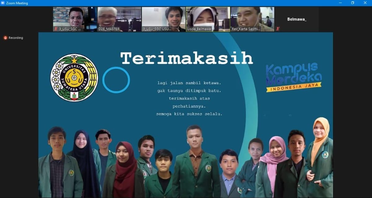Kolaborasi SGC USU, MDD dan Aruni Simetrikal Berhasil Lolos Pendanaan PHP2D 2021!
