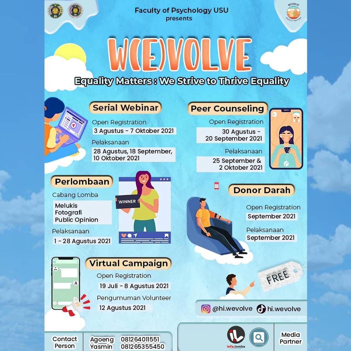 Pema Psikolog adakan W(E)VOLVE