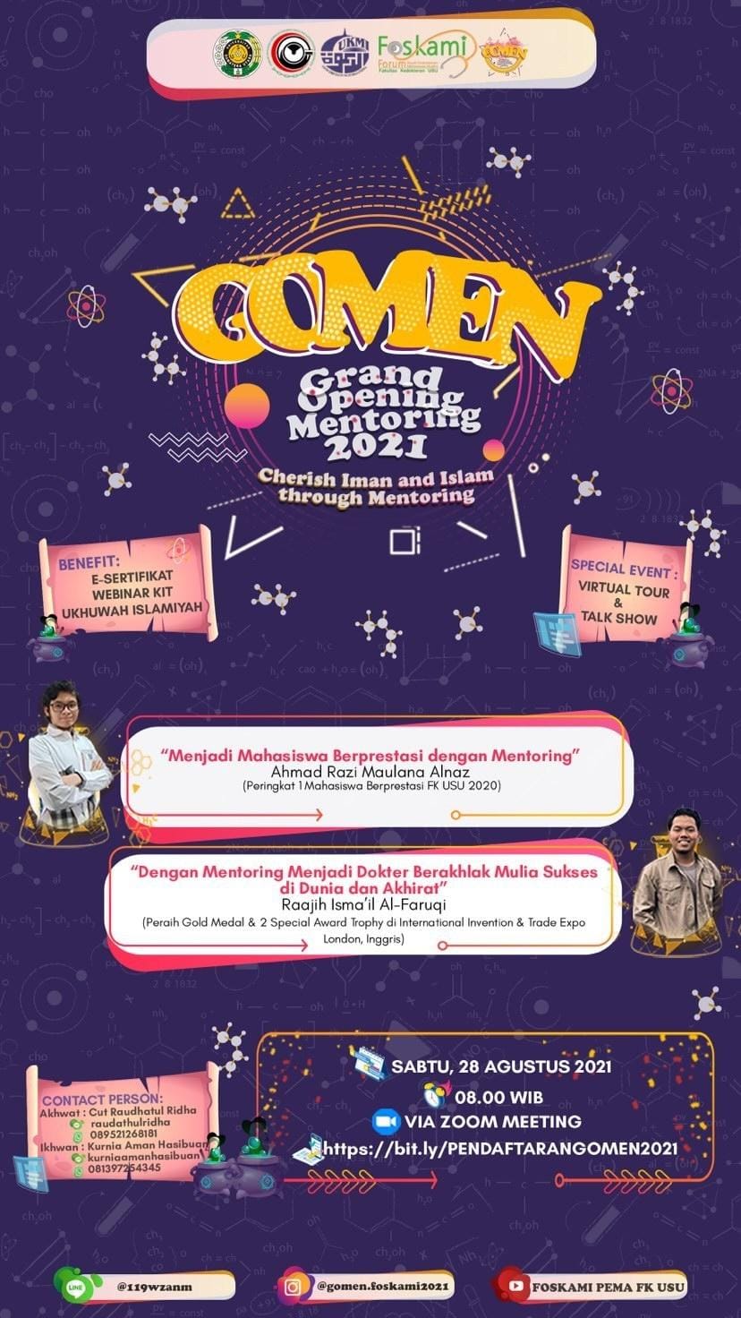 GOMEN, Langkah Awal Mentoring Mahasiswa Baru Muslim Fakultas Kedokteran USU!