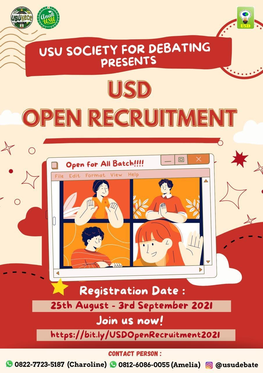 USU Society for Debating (USD) Buka Pendaftaran Anggota Baru