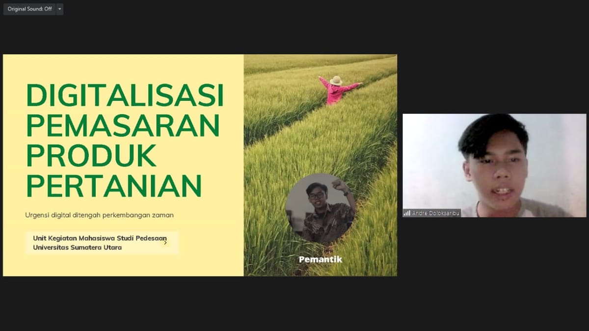 Adakan Lingkar Diskusi Kedua, UKM Studi Pedesaan Bahas Digitalisasi Pemasaran Produk Pertanian