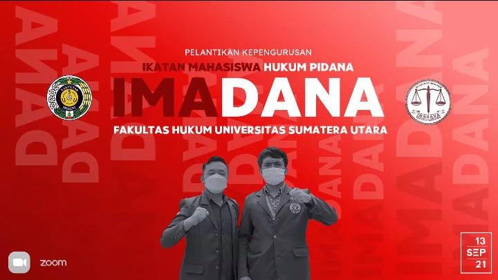 Pelantikan IMADANA Periode 2021-2022, Dekan FH Berharap Semakin Bersinergi