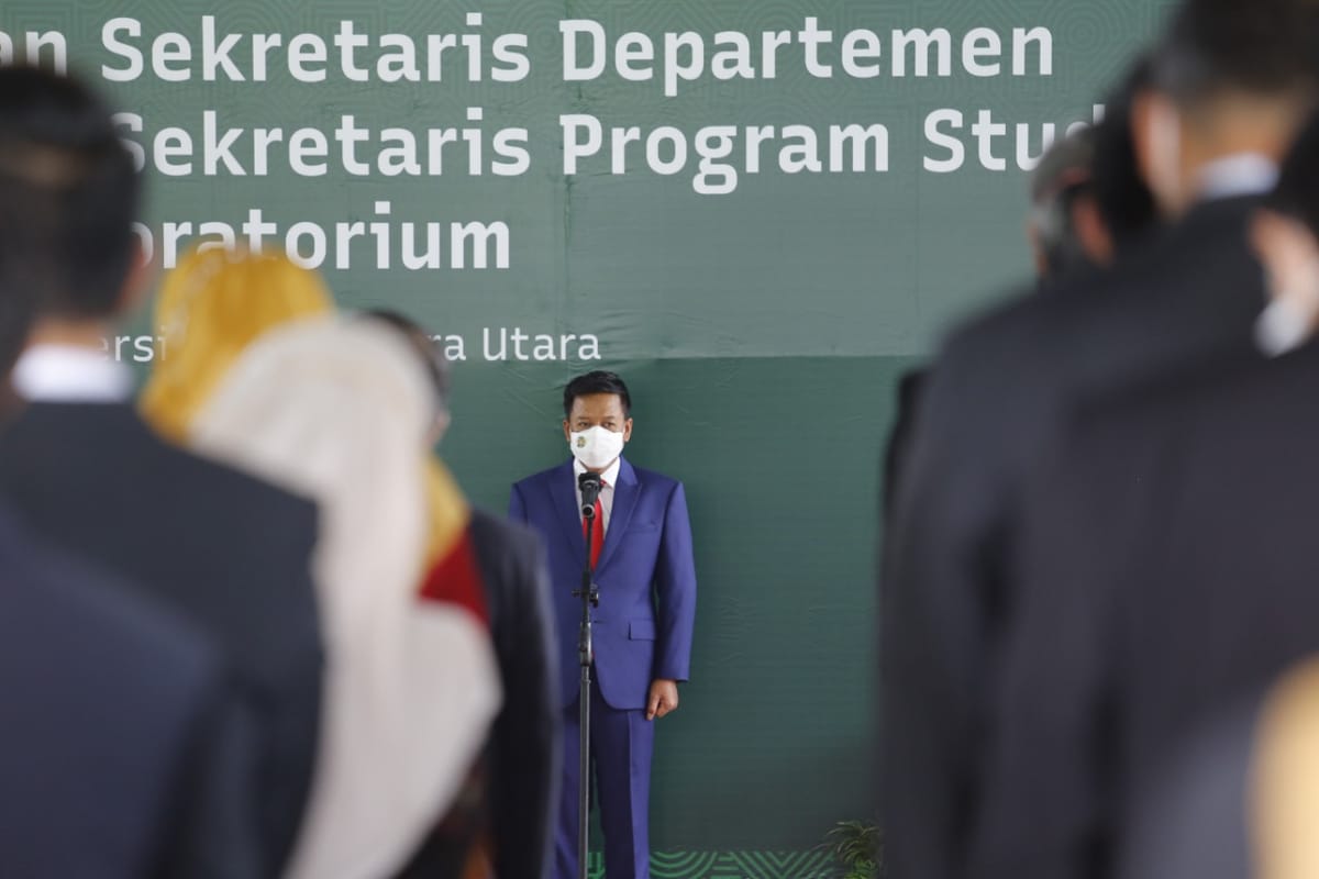 Rektor USU Lantik Ketua serta Sekretaris Departemen, Prodi dan Laboratorium