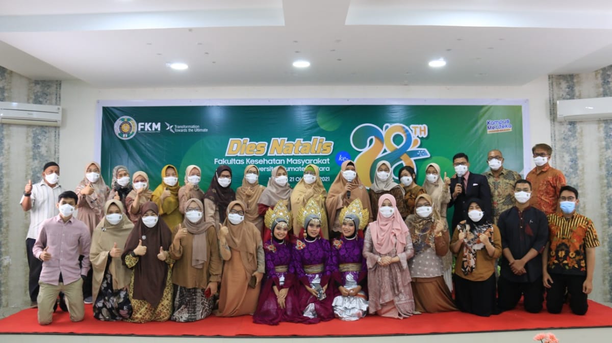 Dekan Sampaikan Track Record 1 Tahun FKM USU dalam Acara Puncak Dies Natalis