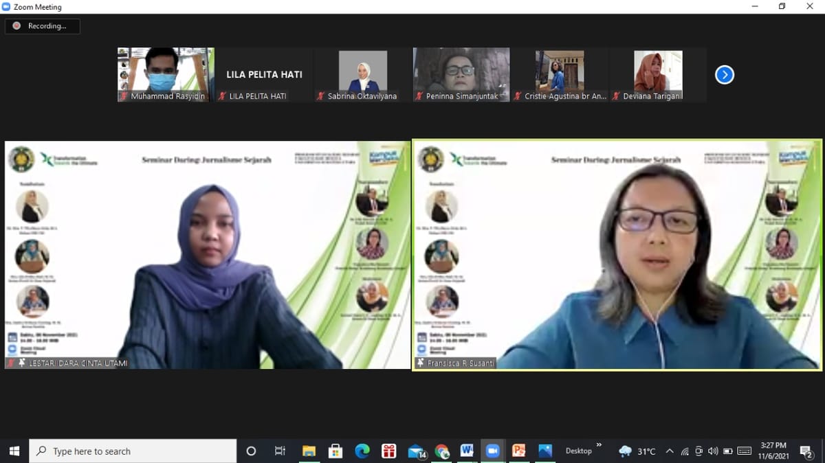 Kaitkan Jurnalistik dan Sejarah, Prodi Ilmu Sejarah Kembali Adakan Workshop Jurnalistik Sejarah