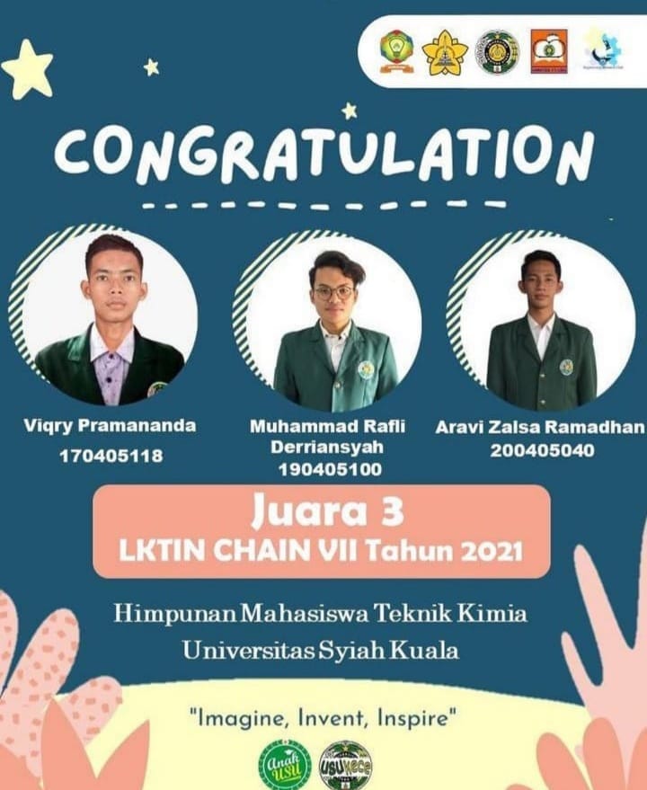 Angkat Isu Solar Sel, Tim Gantari USU Rengkuh Juara III di Kompetisi LKTIN Unsyiah