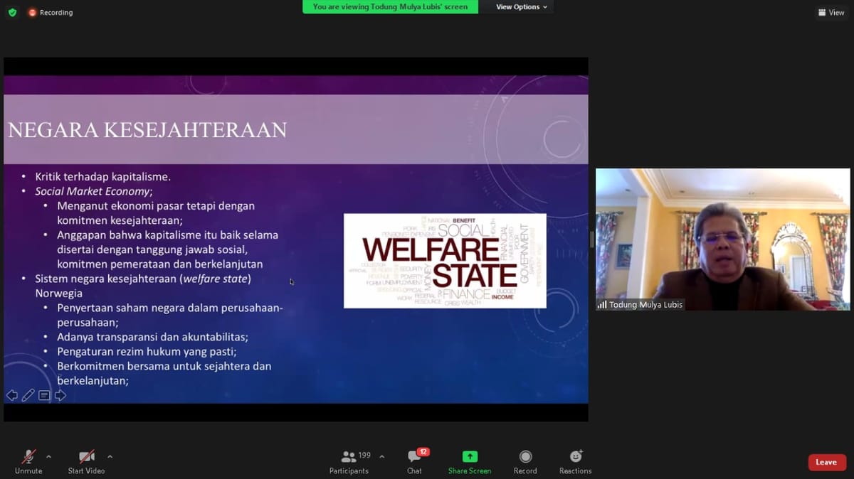 Webinar IMMM Bahas Kapitalisme Kebablasan dan Negara Kesejahteraan