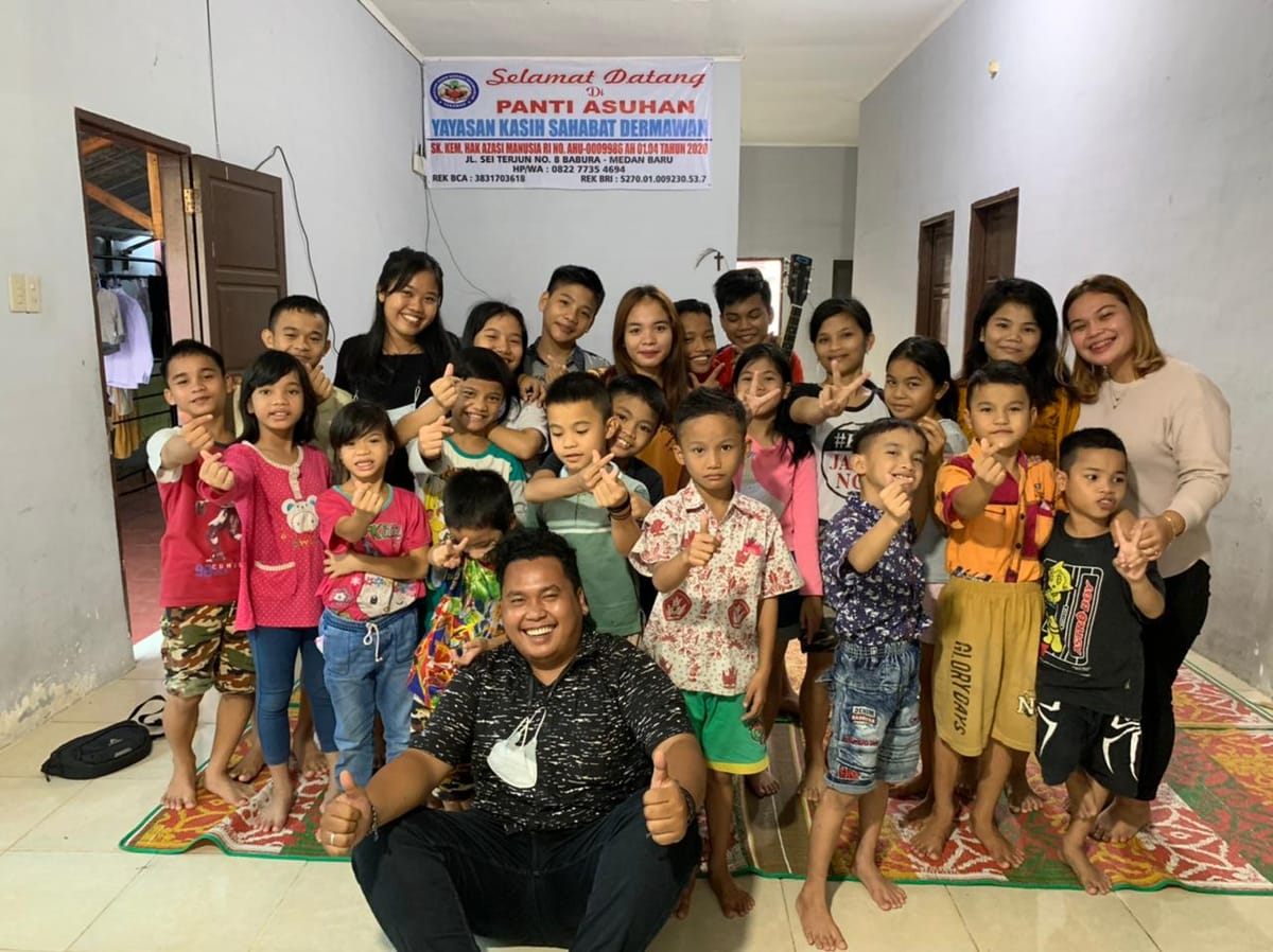 Mahasiswa Kesejahteraan Sosial FISIP USU Ajak Anak Panti dalam Meningkatkan Kemampuan Dasar Berbahasa Inggris