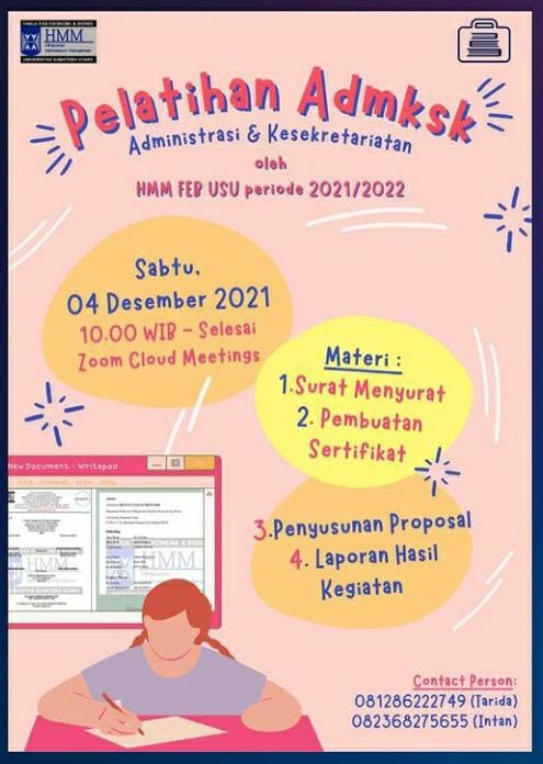 HMM FEB adakan Pelatihan Administrasi dan Kesekertariatan
