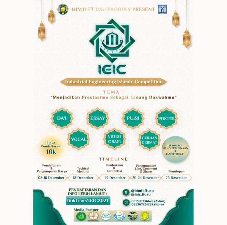 HIMTI USU Adakan IEIC 2021 dengan Berbagai Lomba Menarik!