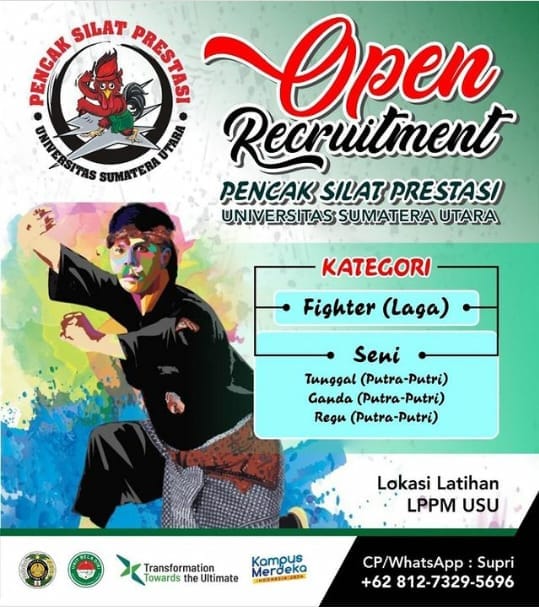 Ciptakan Mahasiswa Berprestasi, Pencak Silat USU Adakan Rekrutmen Terbuka