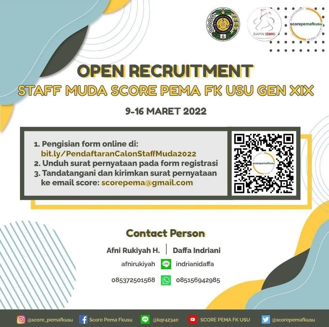Adakan Open Recruitment Score PEMA FK USU, Ini Harapan Untuk Calon Anggota