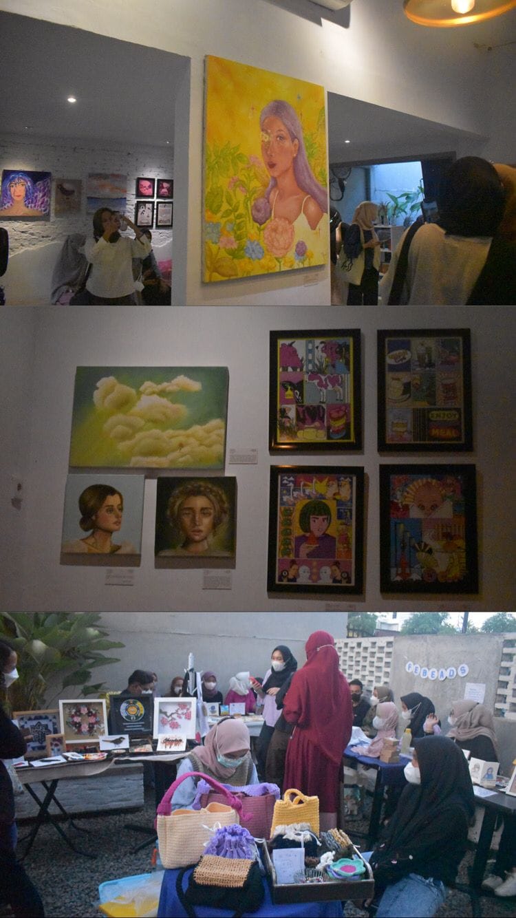 Ajak Seniman Wanita Kota Medan, Sukku Coffee & Space Sukses Adakan Pameran Seni
