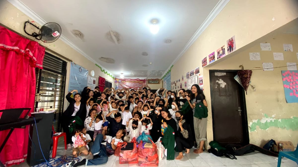 Mahasiswa Ilmu Kesejahteraan Sosial USU Rayakan Paskah Bersama Panti Asuhan Cinta Kasih