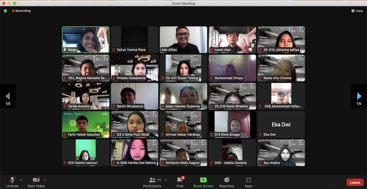 Berkolaborasi dengan Alfa Records, HMM FEB USU Sukses Adakan Webinar