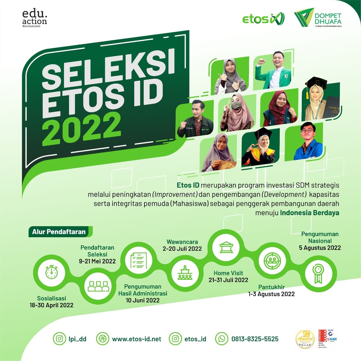 Khusus untuk Mahasiswa Muslim, Intip Persyaratan Beasiswa Etos ID