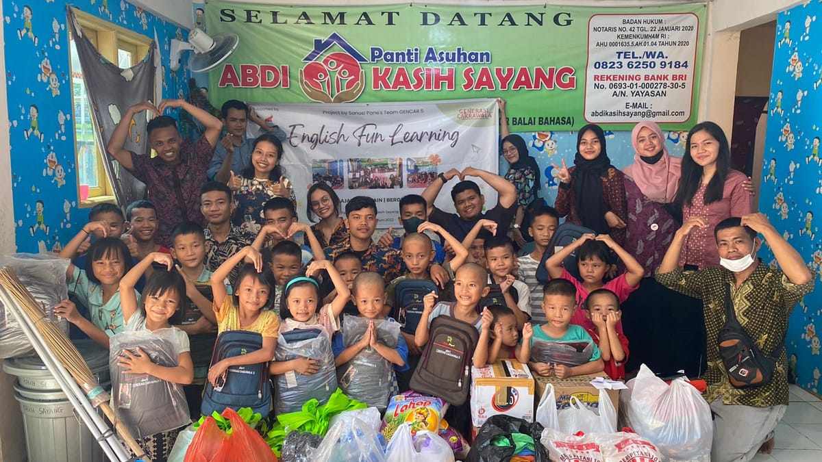 Generasi Cakrawala 5 Adakan Kegiatan “English Fun Learning” di Panti Asuhan Abdi Kasih Sayang