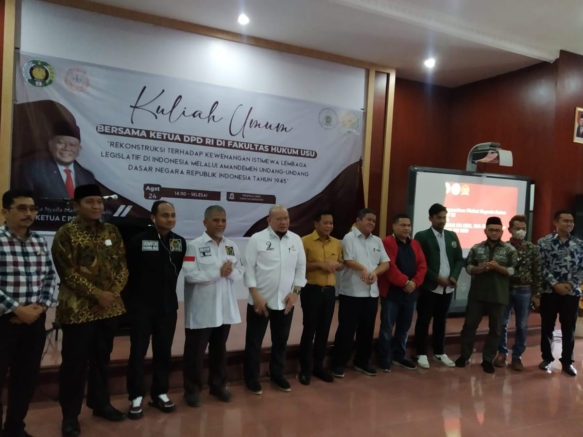 Adakan Kuliah Umum, PEMA FH USU Hadirkan Ketua DPD RI
