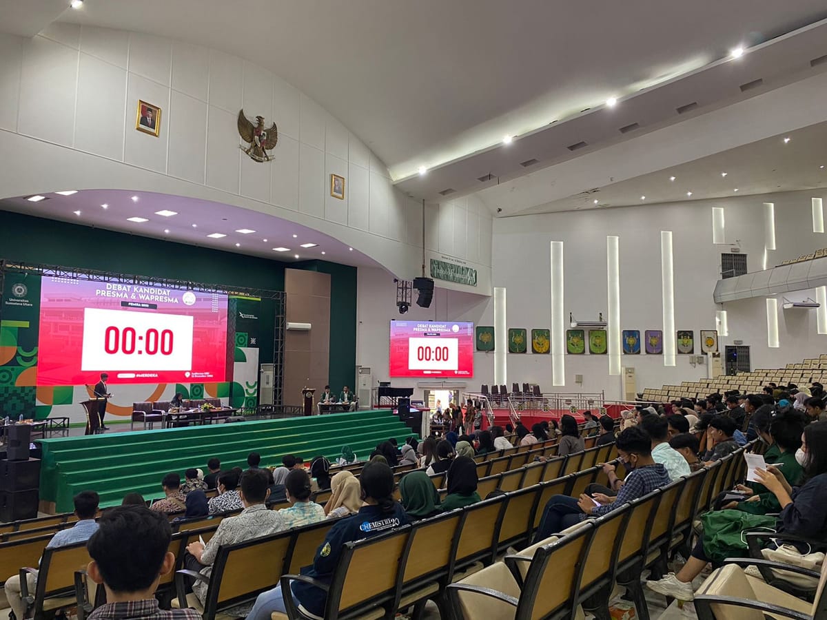 KPUM USU Gelar Debat Terbuka Kandidat Presma dan Wapresma USU!
