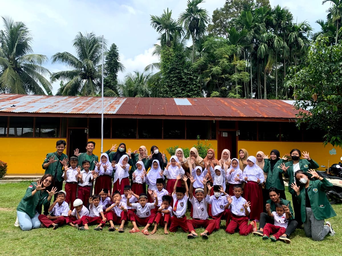 KKNTD-12 Goes To School di Kelurahan Dataran Tinggi, Binjai Timur